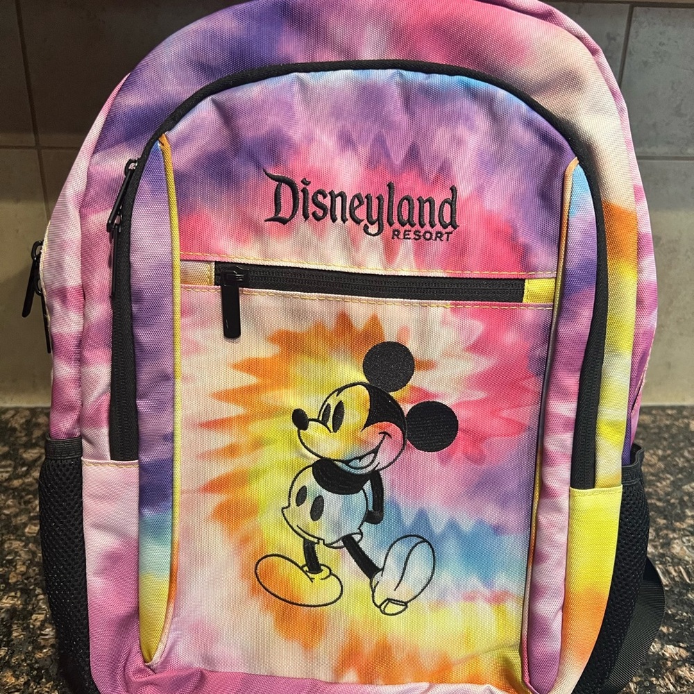 WDW “Walt Disney World” Rainbow Tie-Dye Backpack